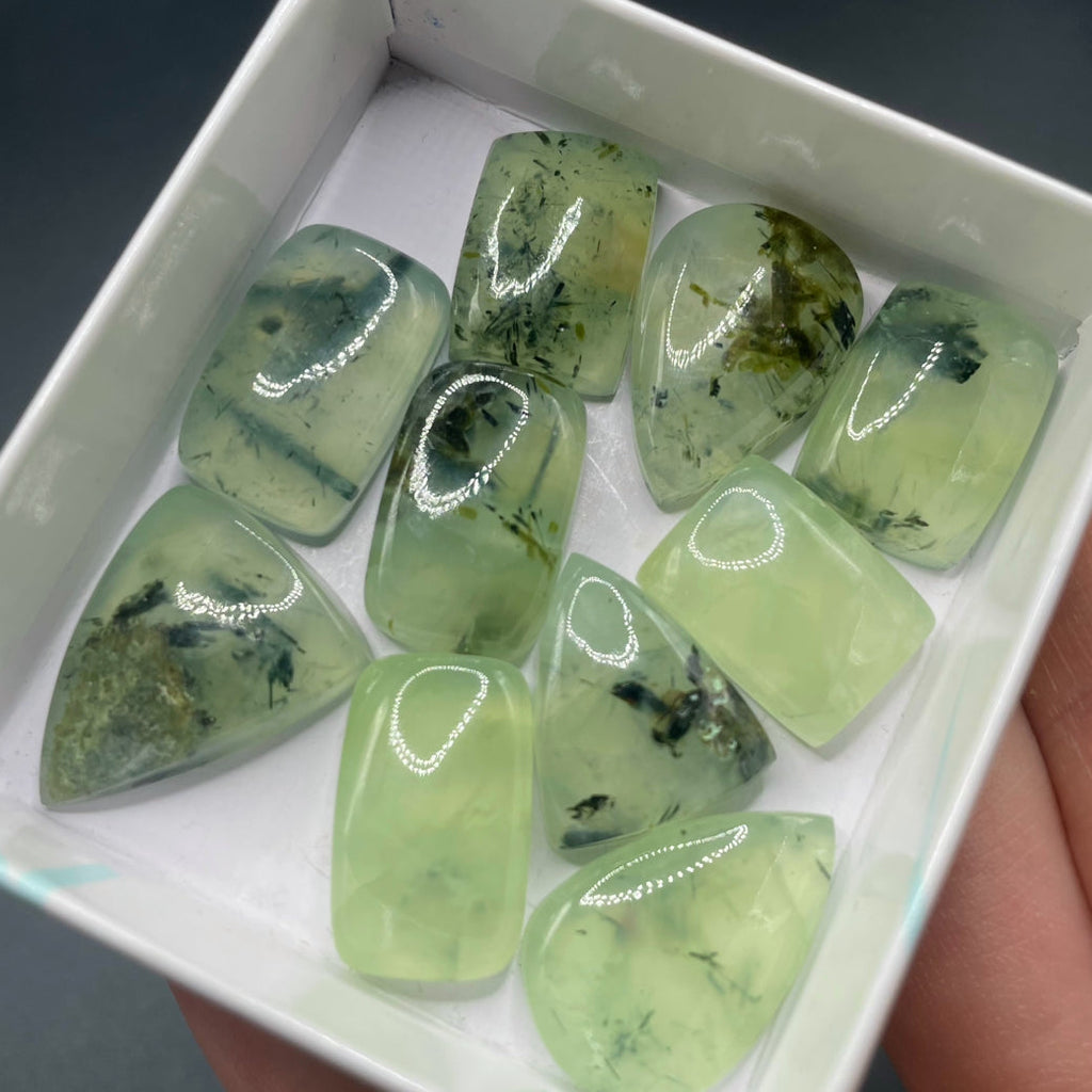 Prehnite Cabochon Selection Box
