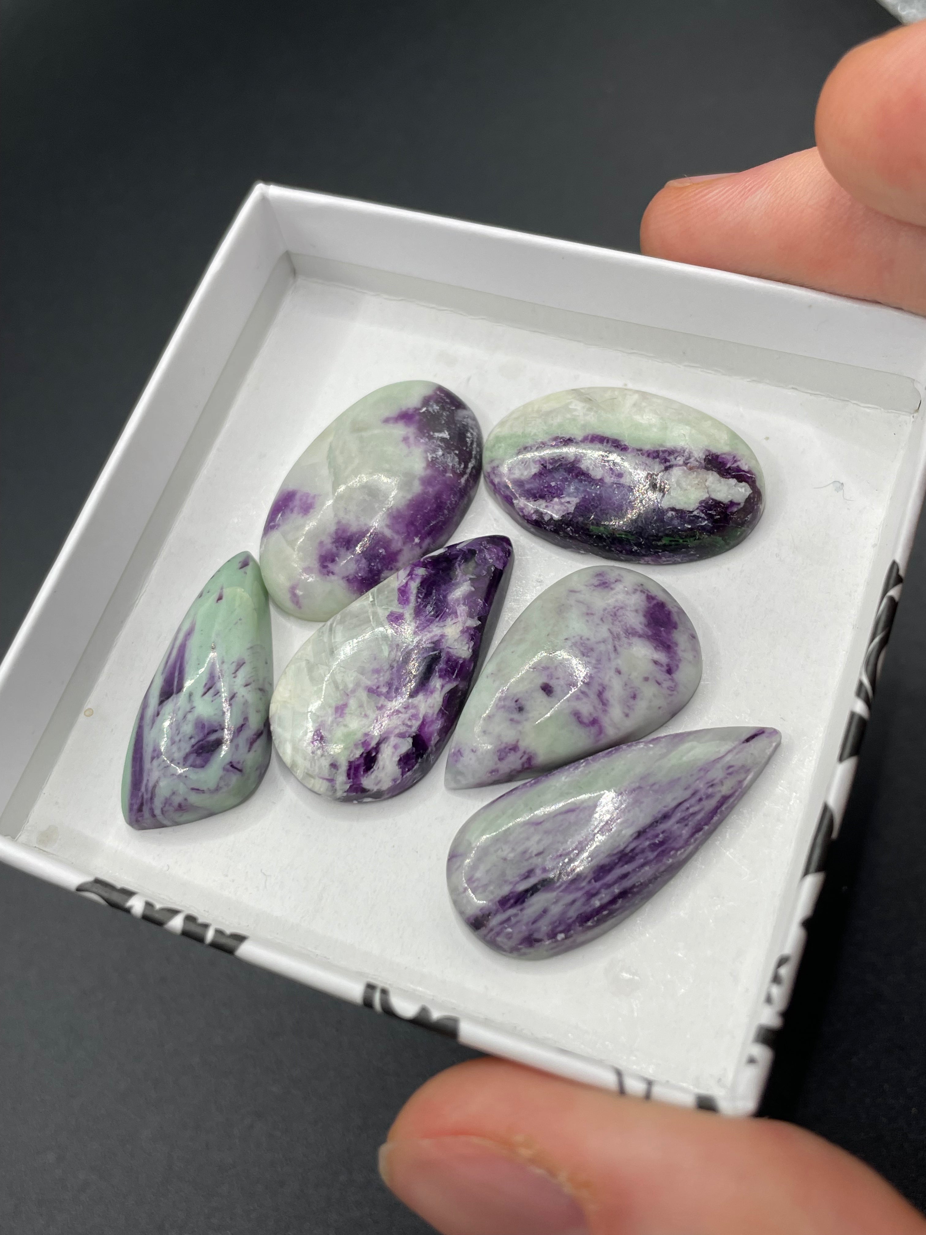 Kammererite Cabochon Selection Box
