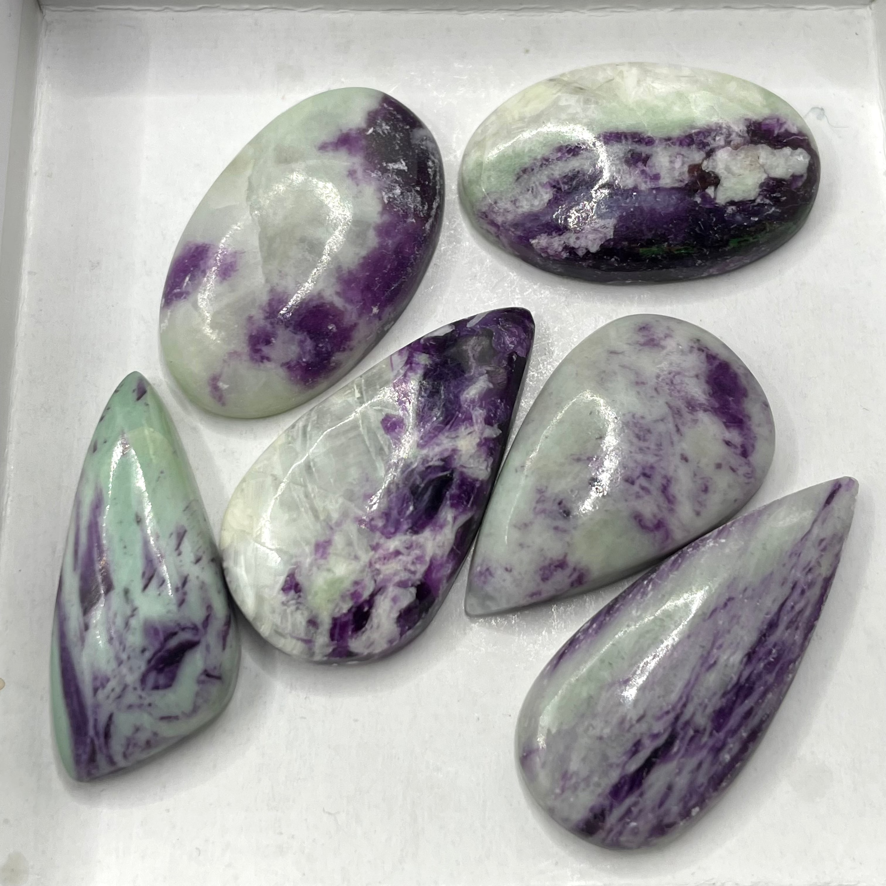 Kammererite Cabochon Selection Box