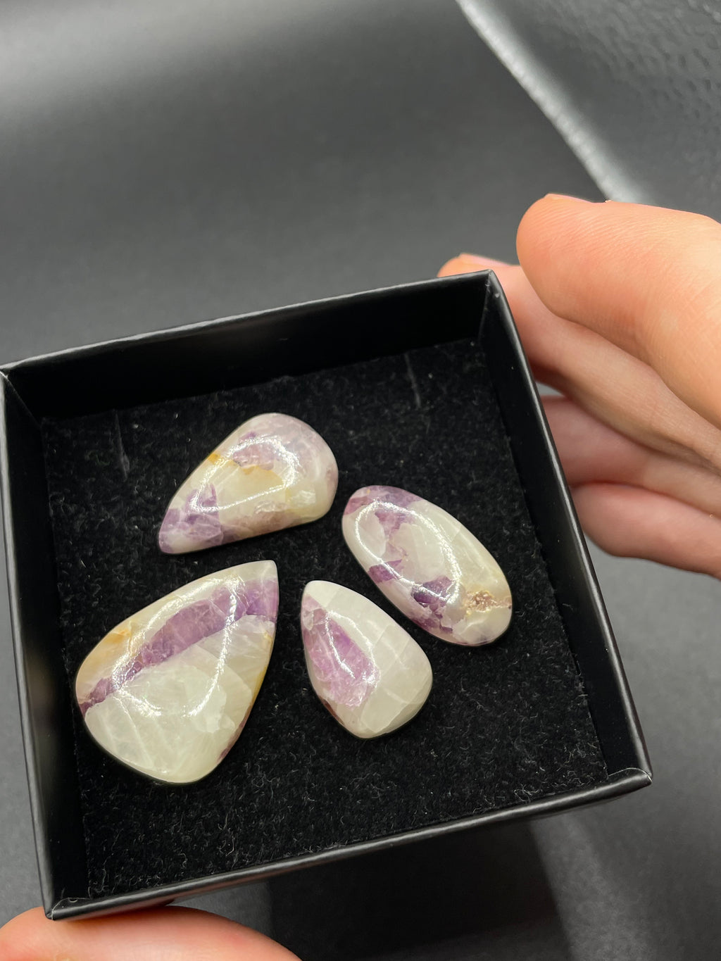 Pink Fluorite Cabochon Selection Box