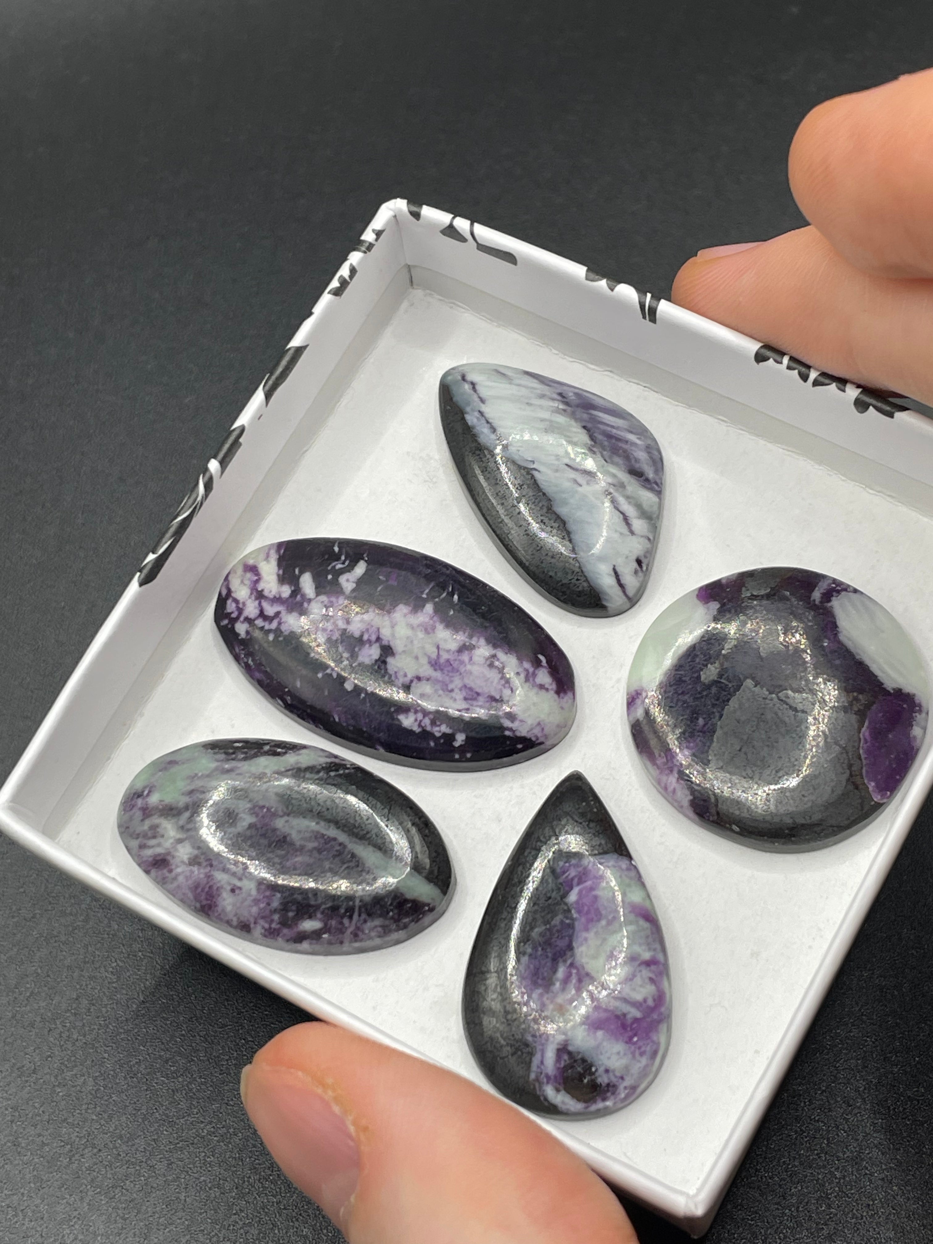Kammererite Cabochon Selection Box