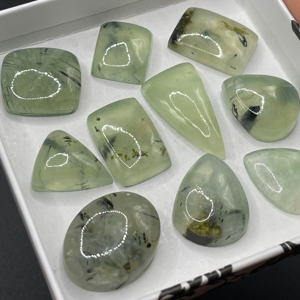 Prehnite Cabochon Selection Box