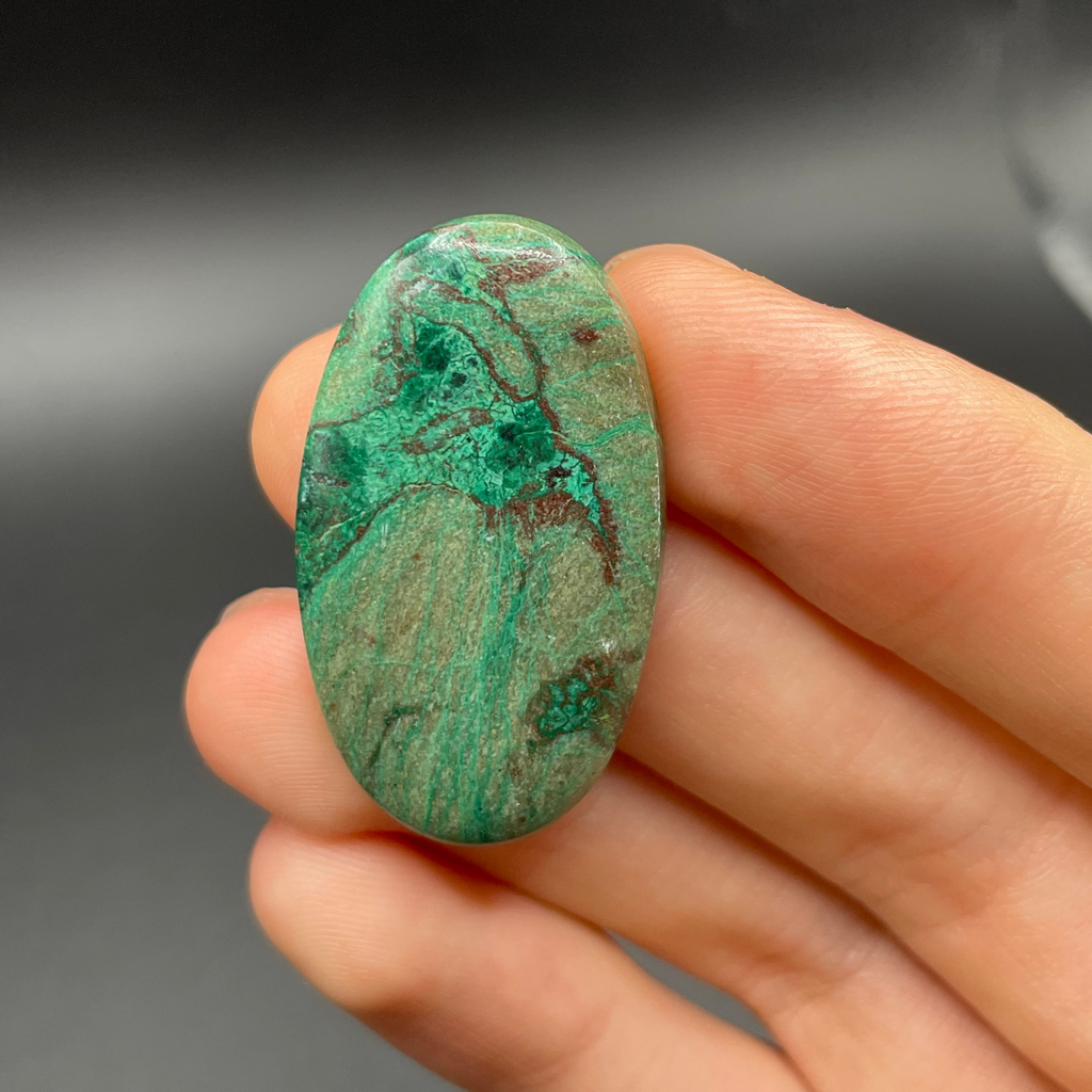 Large Chrysocolla Oval Cabochon