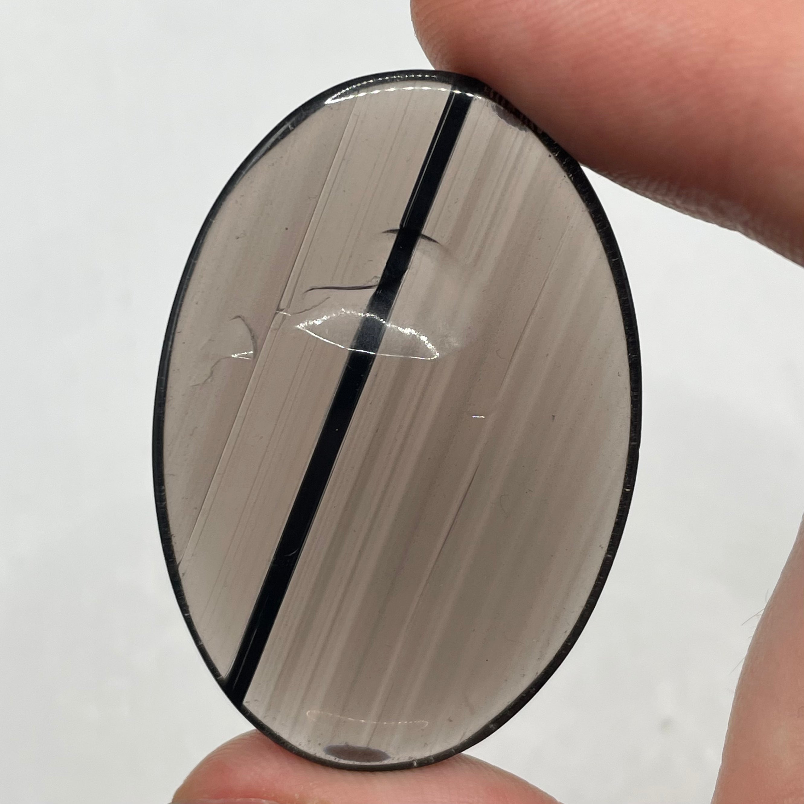 Large Midnight Lace Obsidian Oval Cabochon